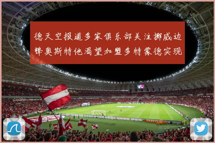 德天空报道多家俱乐部关注挪威边锋奥斯特他渴望加盟多特蒙德实现梦想